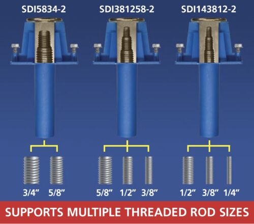 Blue Banger Hanger® Steel Deck Insert SDI-2 - Aerosmith® Anchors